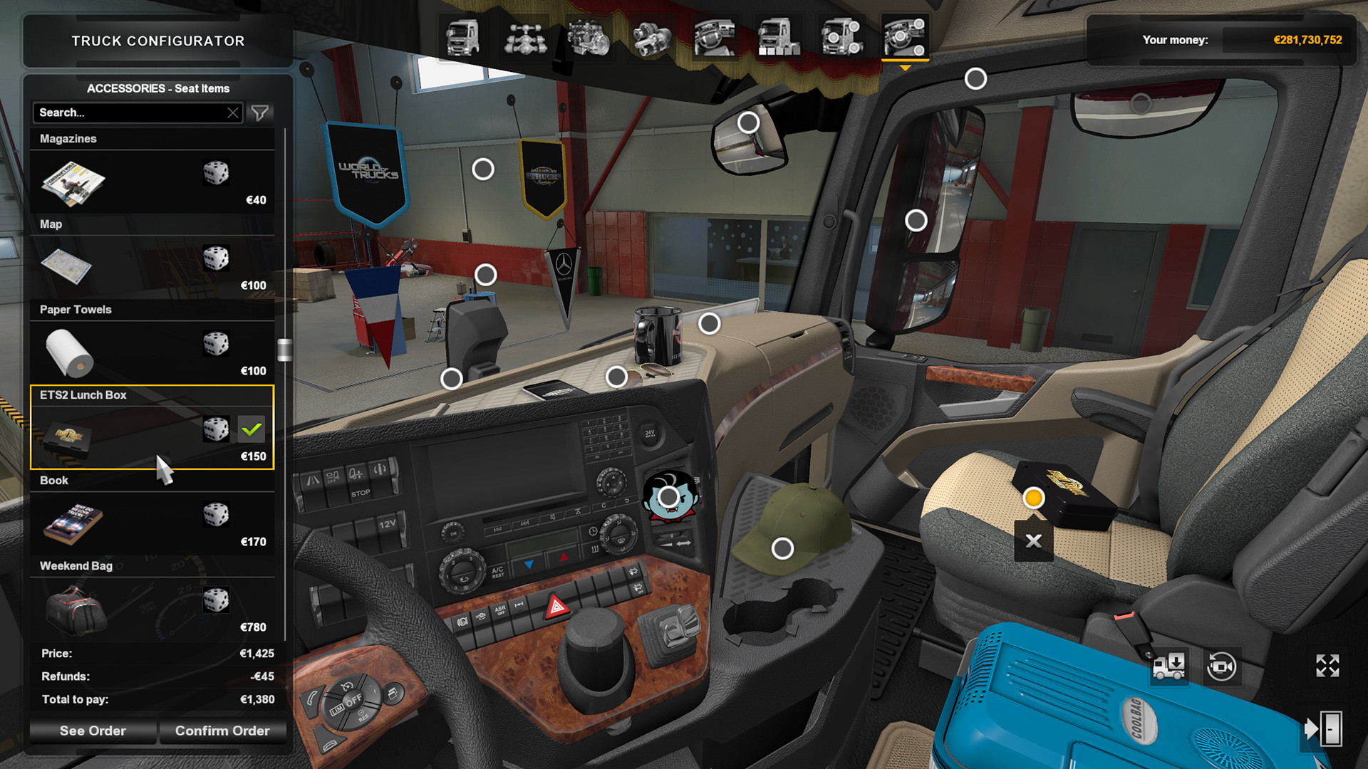 Euro Truck Simulator 2 - Cabin Accessories