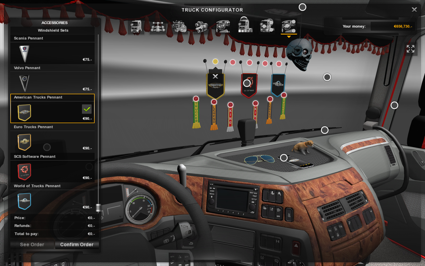 Euro Truck Simulator 2 - Cabin Accessories