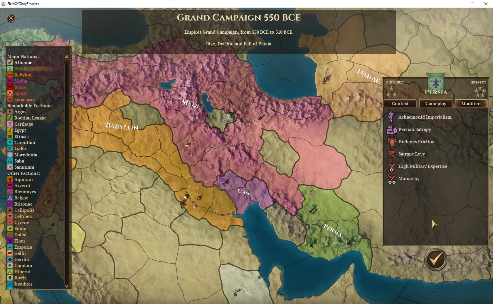 Field of Glory: Empires - Persia 550 - 330 BCE