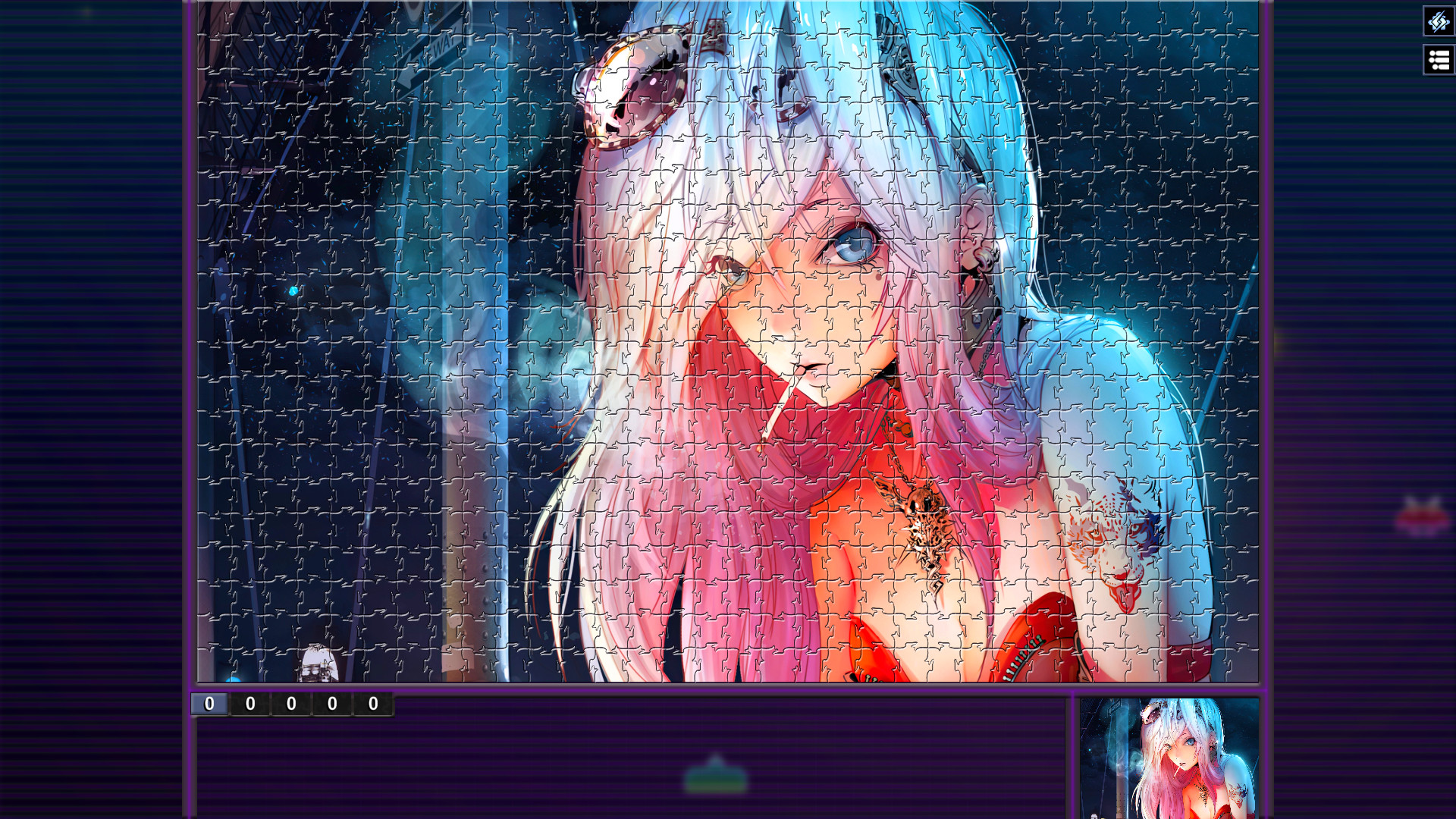 Pixel Puzzles Illustrations & Anime - Jigsaw Pack: Cyberpunk