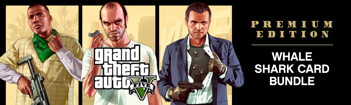 GRAND THEFT AUTO V: PREMIUM EDITION & Whale Shark Card Bundle