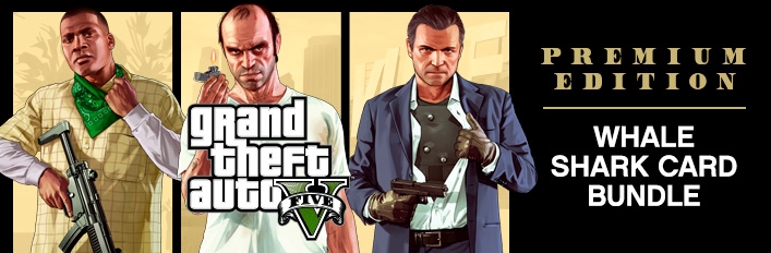 GRAND THEFT AUTO V: PREMIUM EDITION & Whale Shark Card Bundle