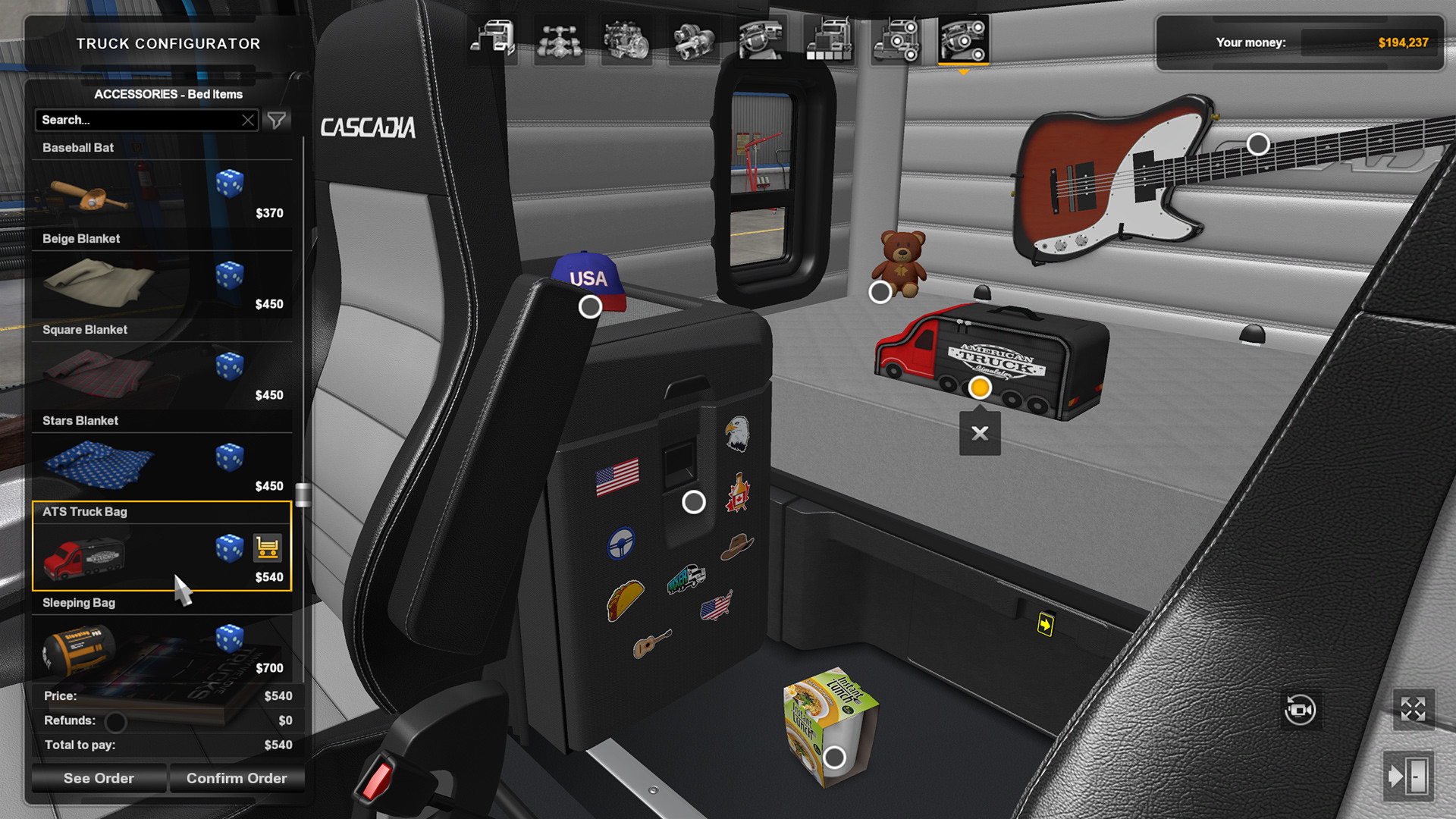 American Truck Simulator - Cabin Accessories